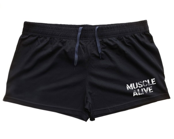 Herren-Shorts Muscle schwarz L