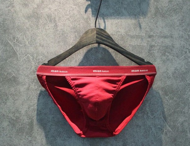 Herren-Slip Michael rot XS