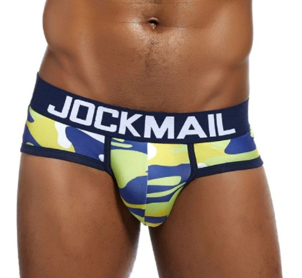 Herren-Slip mit Army-Muster dunkelblau M