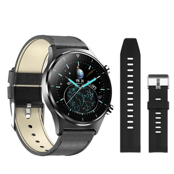 Herren-Smartwatch mit Ersatzarmband K1295 dunkelgrau