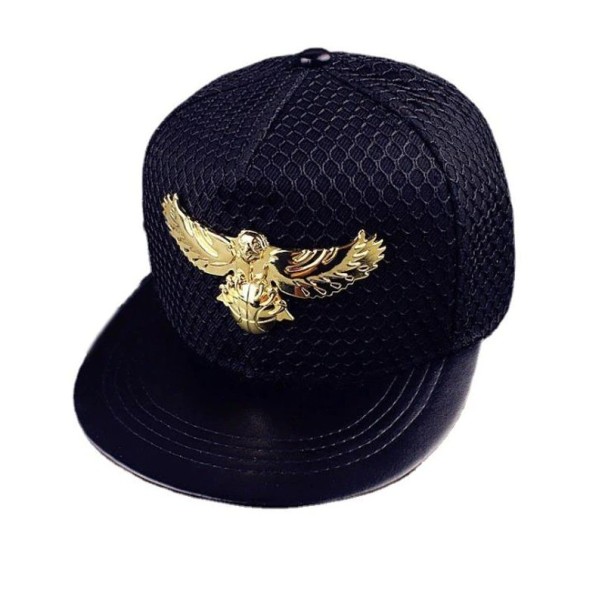 Herren-Snapback mit Adler schwarz