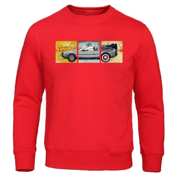 Herren-Sweatshirt mit Automotiv rot XS