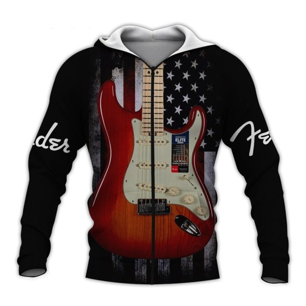 Herren-Sweatshirt mit Gitarre L 2