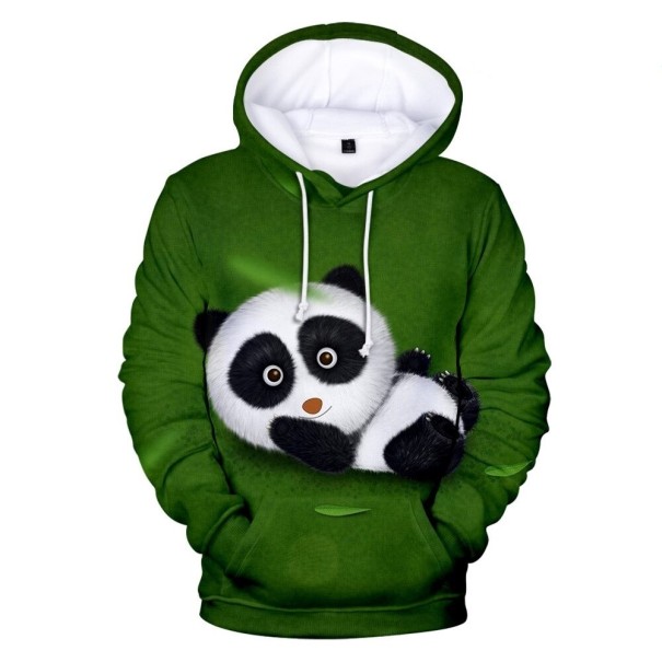 Herren-Sweatshirt mit Panda-Print XXS 6