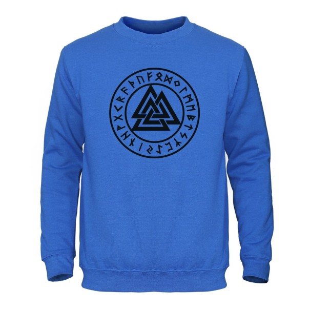 Herren-Sweatshirt mit Symbol blau S 2