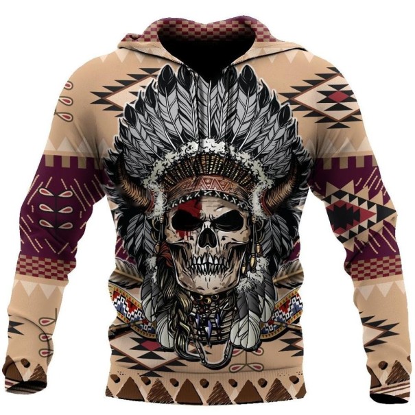 Herren-Sweatshirt mit Totenkopf-Aufdruck F79 3XL 1