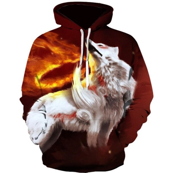 Herren-Sweatshirt mit Wolf S 5