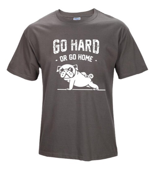 Herren-T-Shirt GO HARD J2199 dunkelgrau L