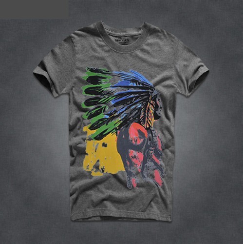 Herren T-Shirt Indianer J2200 dunkelgrau M