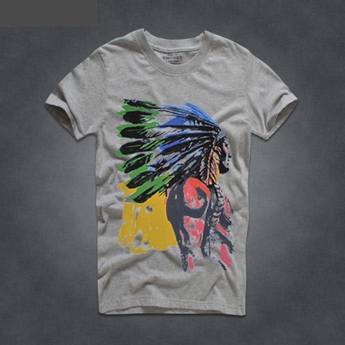 Herren-T-Shirt Indianer J2200 hellgrau XS