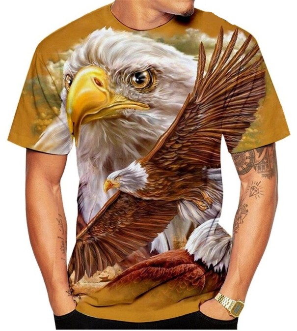 Herren-T-Shirt mit Adler-Aufdruck T2186 3XL 1