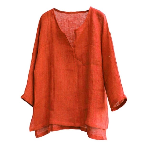Herren-T-Shirt mit langen Ärmeln T2191 orange S