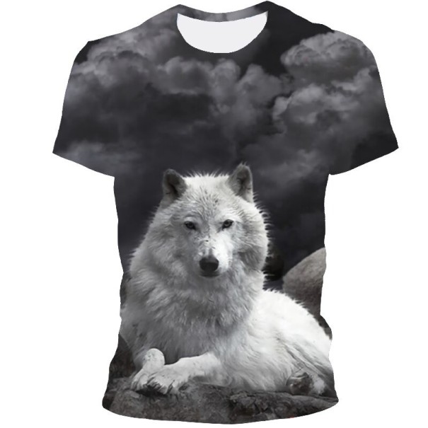 Herren-T-Shirt mit Wolfsprint T2081 L 3