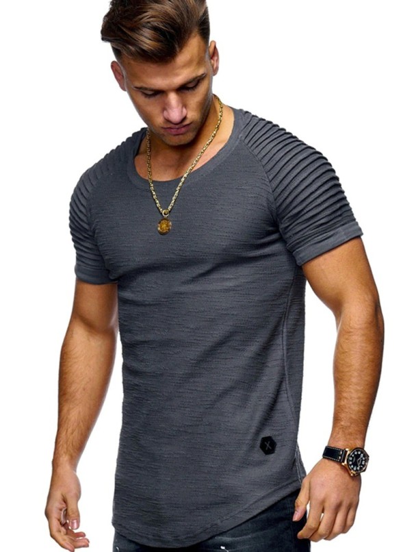 Herren-T-Shirt T2053 dunkelgrau XS