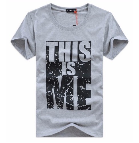 Herren-T-Shirt THIS IS ME J2946 grau S