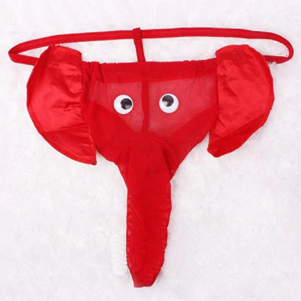 Herren-Tanga – Elefant rot