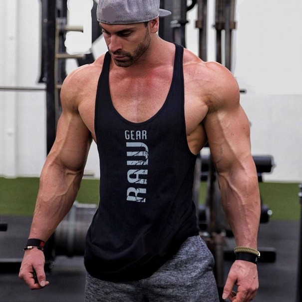 Herren-Tanktop F1832 armeegrün S