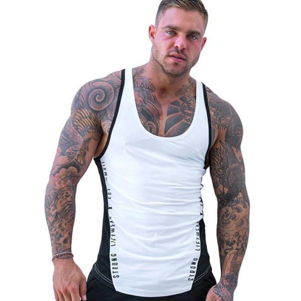 Herren-Tanktop F1836 weiß S