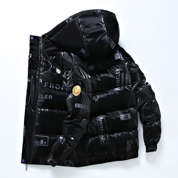 Herren-Winter-Daunenjacke F1197 schwarz S 1