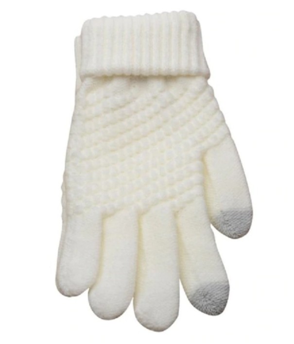 Herren-Winter-Touch-Handschuhe J2686 weiß