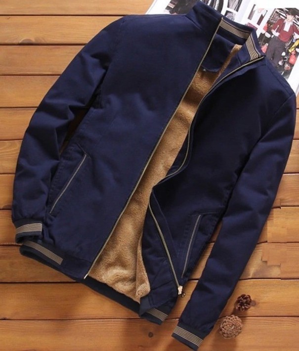 Herren-Winterfleecejacke A2791 dunkelblau M
