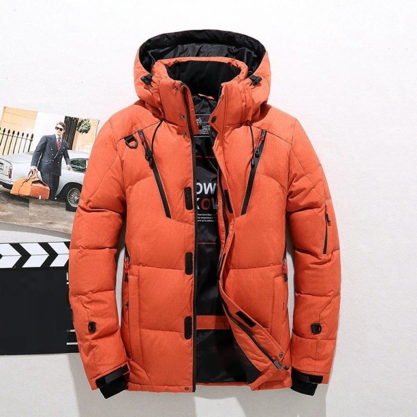 Herren-Winterjacke F1059 orange S