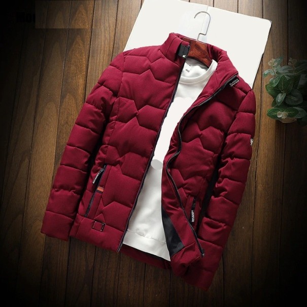 Herren-Winterjacke S41 weinrot XS