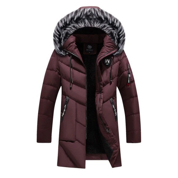 Herren-Winterjacke S77 weinrot S