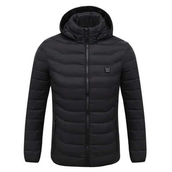 Herren-Winterjacke schwarz XS