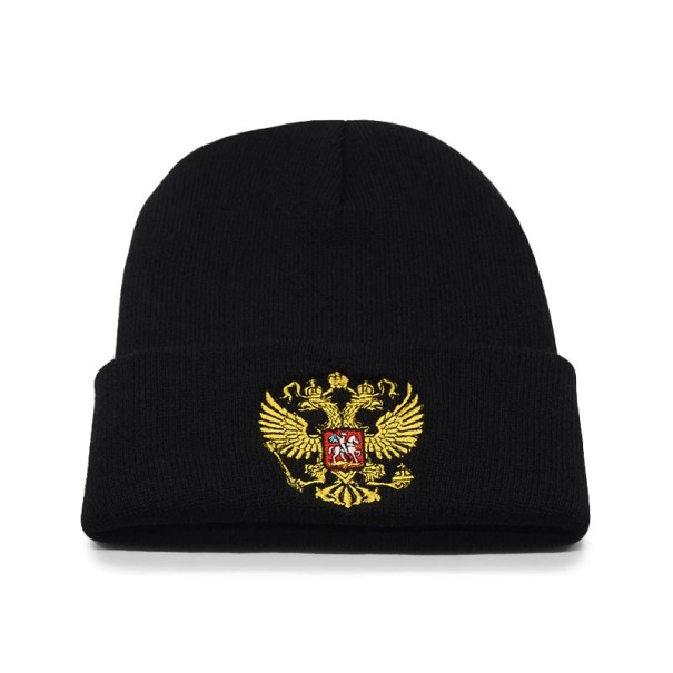 Herren-Wintermütze mit Wappen J2647 rot