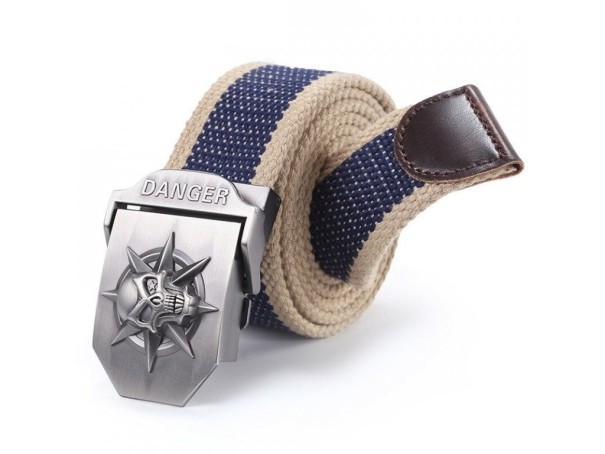 Herrengürtel mit Totenkopf 95 cm 10