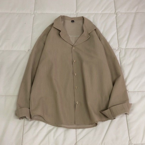 Herrenhemd F442 khaki S