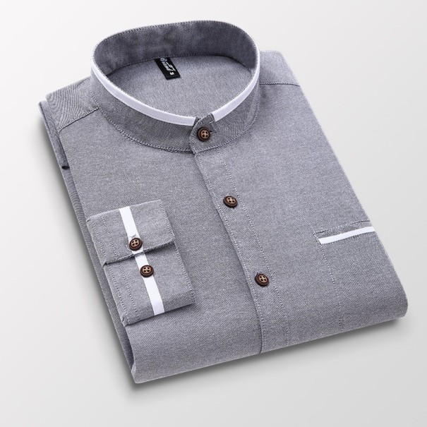 Herrenhemd F515 grau XL