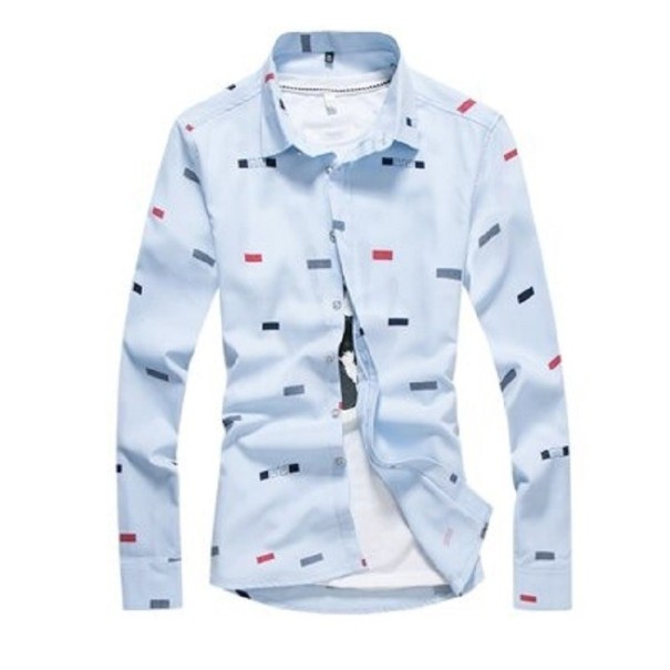 Herrenhemd F604 hellblau XXS