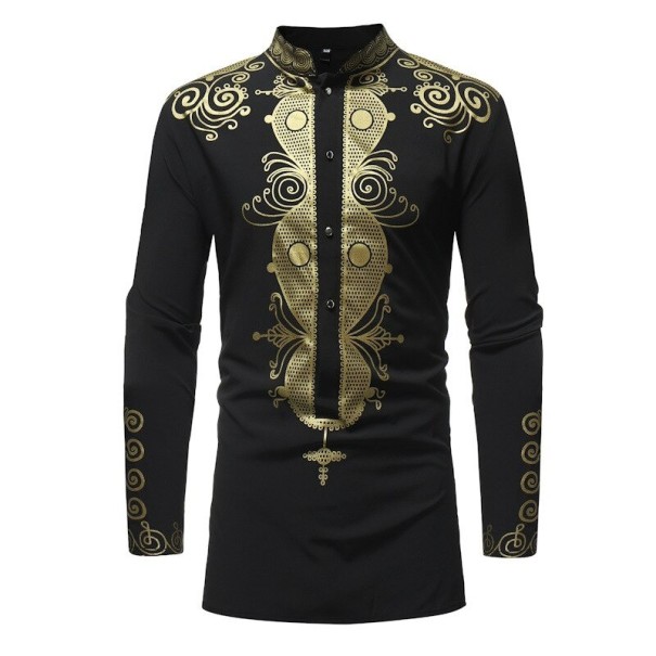 Herrenhemd mit Muster F749 M 2