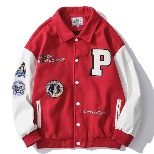 Herrenjacke F1056 rot M