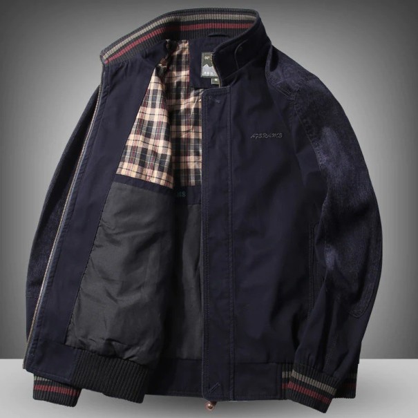 Herrenjacke F1067 dunkelblau L