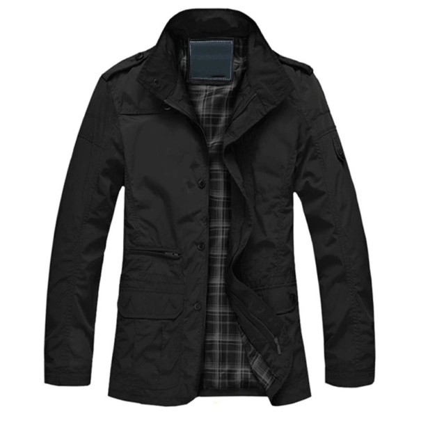 Herrenjacke F1076 schwarz S