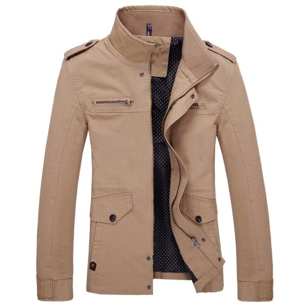 Herrenjacke F1195 khaki L