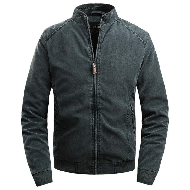 Herrenjacke mit Kragen S109 armeegrün M