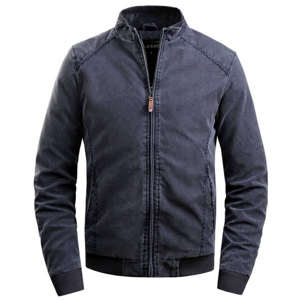 Herrenjacke mit Kragen S109 dunkelblau L