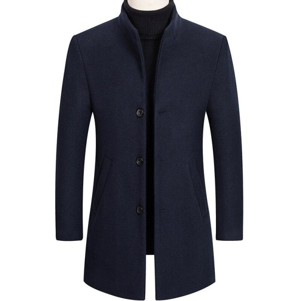 Herrenmantel F1073 dunkelblau XS