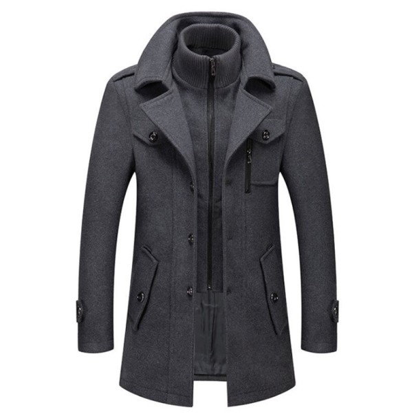 Herrenmantel F1105 grau XXS