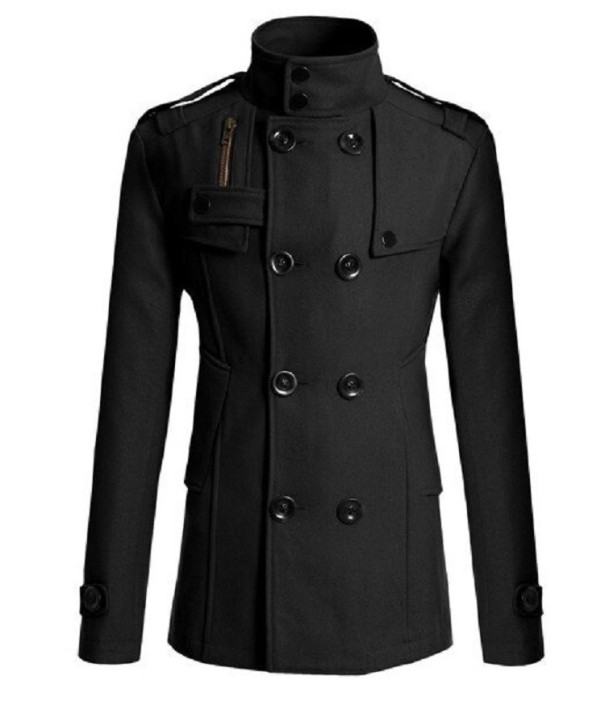 Herrenmantel F1289 schwarz XXS