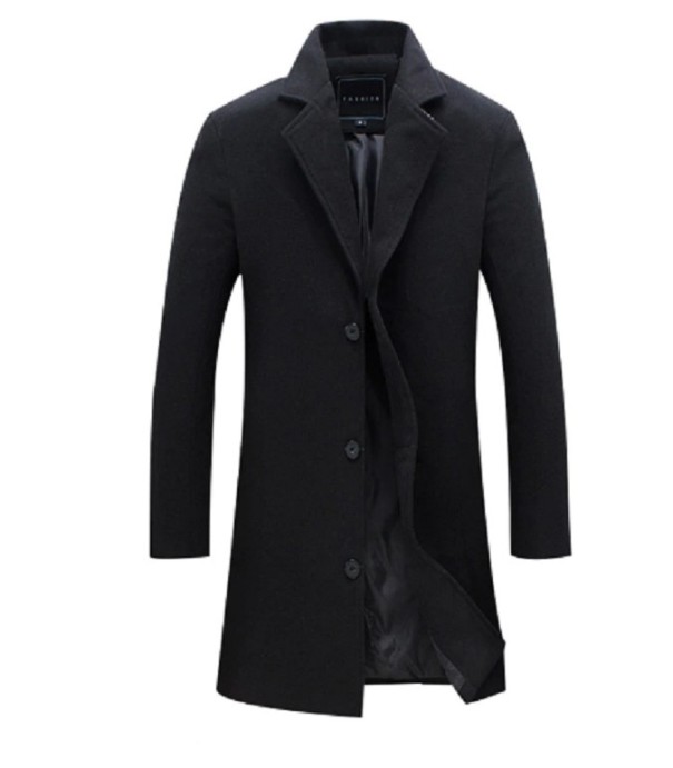 Herrenmantel J3168 schwarz M