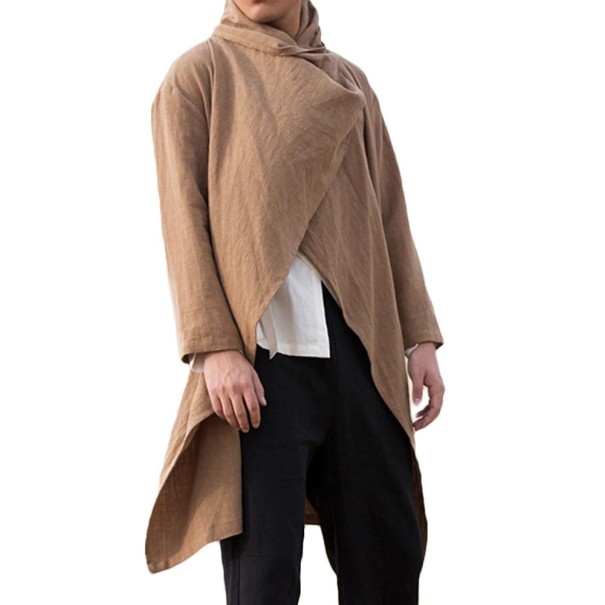 Herrenponcho kaffee XXL
