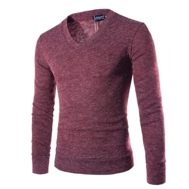 Herrenpullover F215 weinrot M