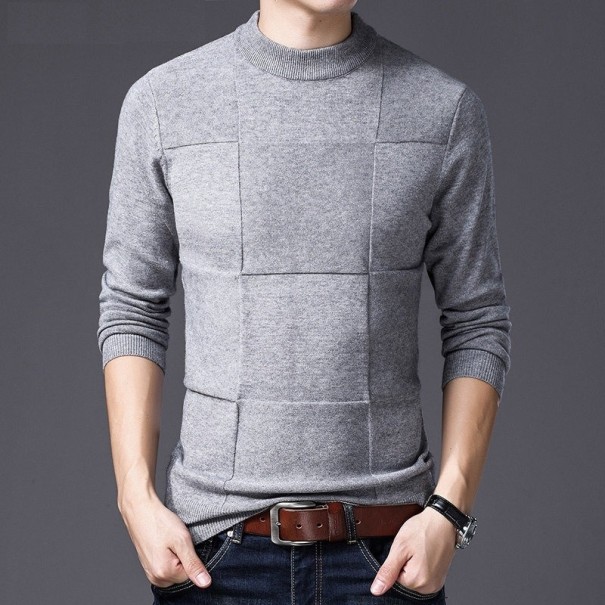 Herrenpullover F219 grau M