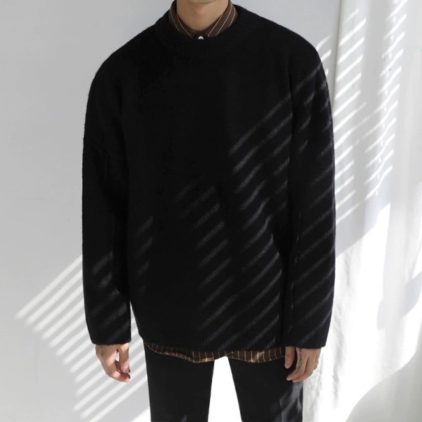 Herrenpullover F221 schwarz XS