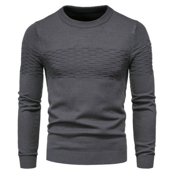 Herrenpullover F226 dunkelgrau M